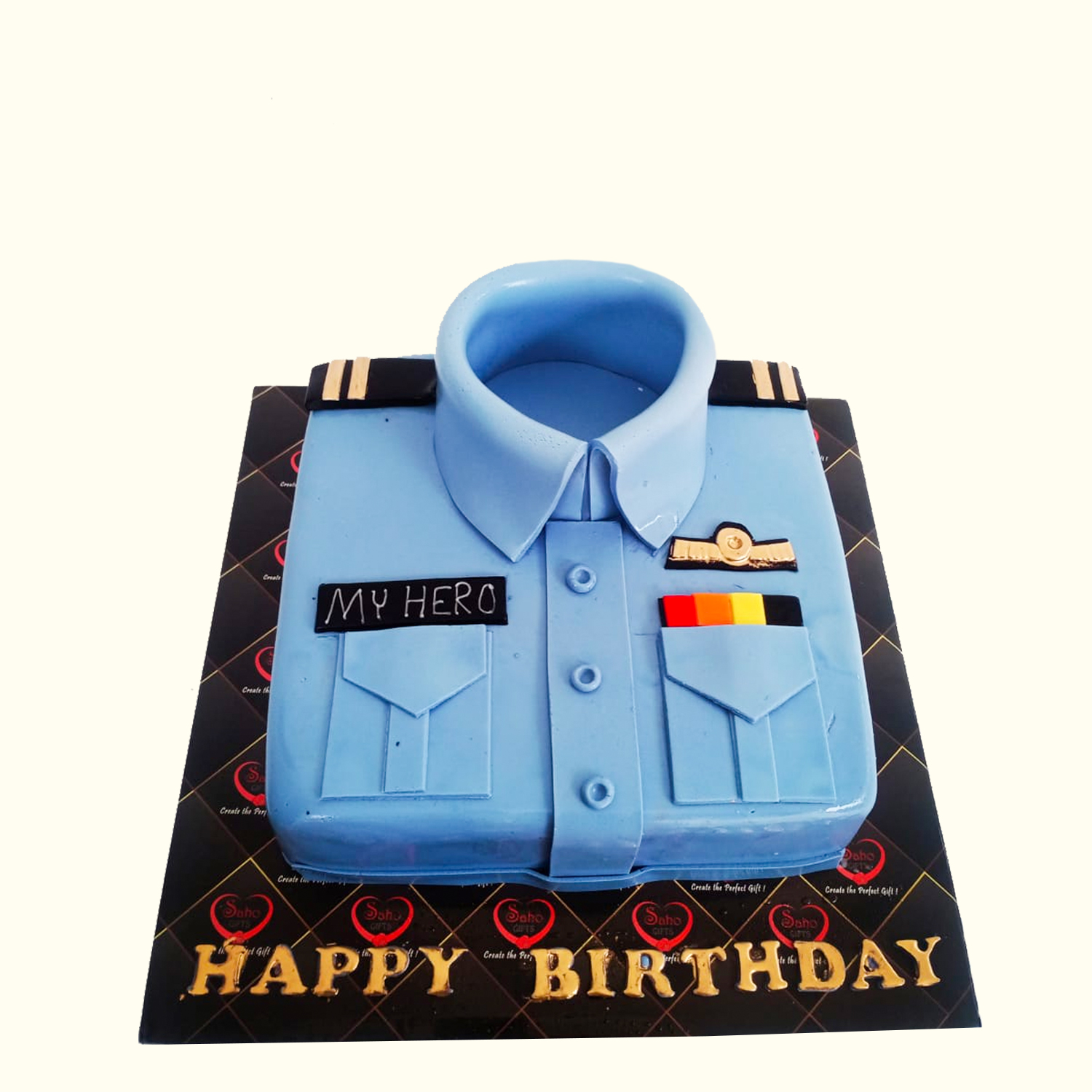 Blue Shirt Fondant Cake : Delivery in Delhi and NCR - Cake Express